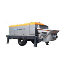 Concrete trailer pump