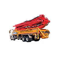 Concrete boom truck
